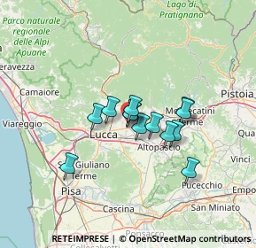 Mappa Via dei Selmi, 55013 Capannori LU, Italia (9.21615)
