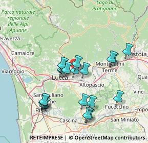 Mappa Via dei Selmi, 55013 Capannori LU, Italia (14.194)