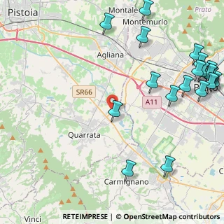 Mappa Via Giovanni Falcone e Paolo Borsellino, 51039 Quarrata PT, Italia (6.3765)