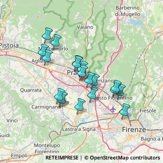 Mappa Via Antonio Garella, 59100 Prato PO, Italia (6.36737)