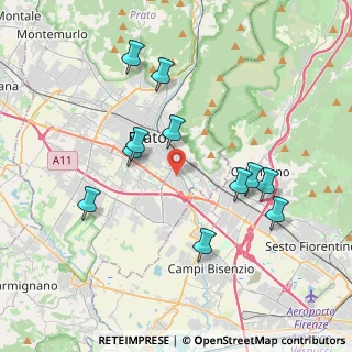 Mappa Via Antonio Garella, 59100 Prato PO, Italia (3.87455)