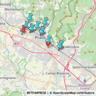 Mappa Via Antonio Garella, 59100 Prato PO, Italia (3.565)