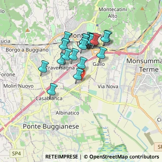 Mappa Via Camporcioni, 51017 Montecatini Terme PT, Italia (1.6025)