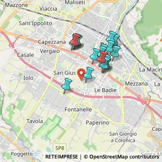 Mappa Via del Cantone, 59100 Prato PO, Italia (1.52722)