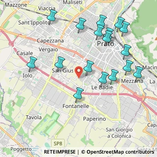 Mappa Via del Cantone, 59100 Prato PO, Italia (2.37235)