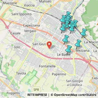 Mappa Via del Cantone, 59100 Prato PO, Italia (2.39)