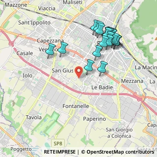 Mappa Via del Cantone, 59100 Prato PO, Italia (2.183)