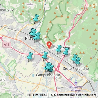 Mappa Via Mugellese, 59100 Prato PO, Italia (3.83563)