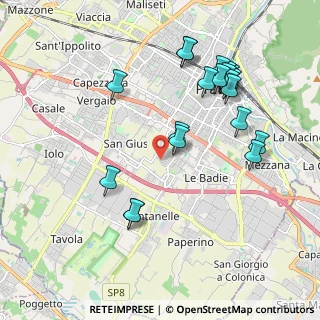 Mappa Via Guido Rossa, 59100 Prato PO, Italia (2.1445)