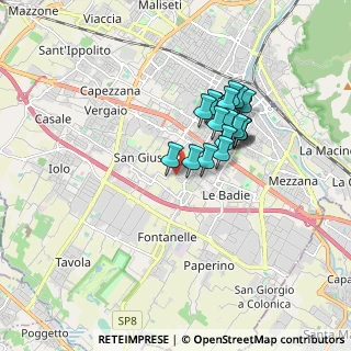 Mappa Via Guido Rossa, 59100 Prato PO, Italia (1.35647)