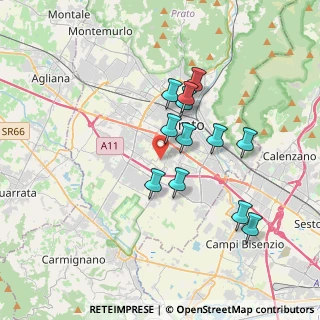 Mappa Via Guido Rossa, 59100 Prato PO, Italia (3.1925)