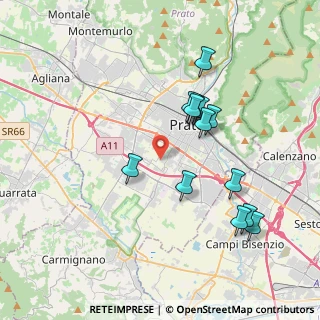 Mappa Via Guido Rossa, 59100 Prato PO, Italia (3.72154)