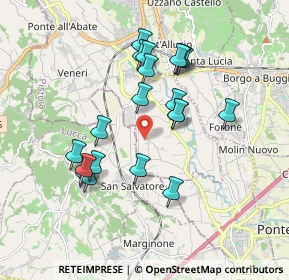 Mappa Via del Tomolo, 51017 Pescia PT, Italia (1.708)