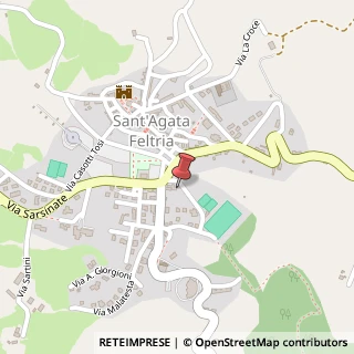 Mappa Via del Tiro a Segno, 12, 47866 Sant'Agata Feltria, Rimini (Emilia Romagna)