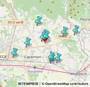Mappa Via Corte Mei, 55012 Capannori LU, Italia (3.15636)