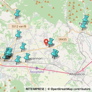 Mappa Via Corte Mei, 55012 Capannori LU, Italia (6.239)