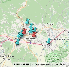 Mappa Via Corte Mei, 55012 Capannori LU, Italia (5.43545)