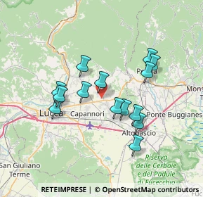 Mappa Via Corte Mei, 55012 Capannori LU, Italia (6.33571)