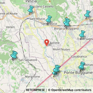 Mappa Via di Stelle, 51017 Pescia PT, Italia (3.21308)