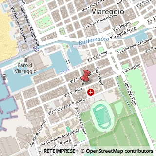 Mappa Via Virgilio, 106, 55049 Viareggio, Lucca (Toscana)