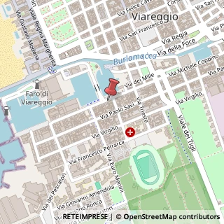 Mappa Via Michele Coppino, 283, 55049 Viareggio, Lucca (Toscana)