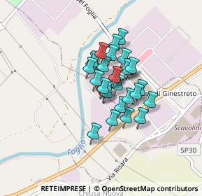 Mappa Via dell'Industria, 61025 Chiusa di Ginestreto PU, Italia (0.27857)