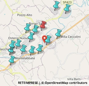 Mappa Via dell'Industria, 61025 Chiusa di Ginestreto PU, Italia (2.1425)