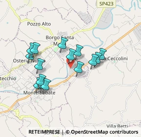 Mappa Via dell'Industria, 61025 Chiusa di Ginestreto PU, Italia (1.628)