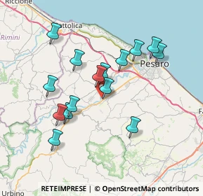 Mappa Via dell'Industria, 61025 Chiusa di Ginestreto PU, Italia (6.90667)