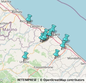 Mappa Via dell'Industria, 61025 Chiusa di Ginestreto PU, Italia (9.36818)