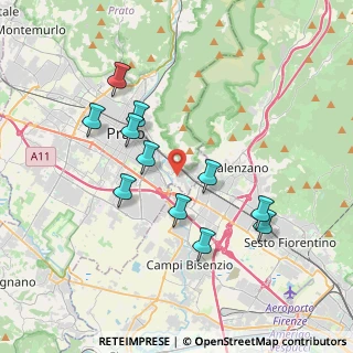 Mappa Via Populonia, 59100 Prato PO, Italia (3.60091)