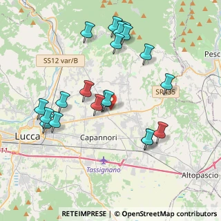 Mappa Via di Marlia, 55012 Capannori LU, Italia (4.25)
