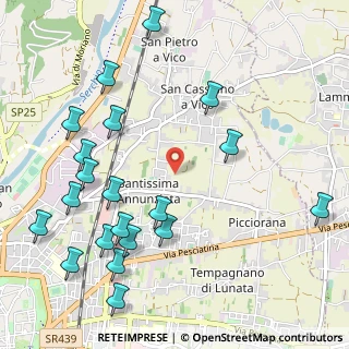 Mappa Via del Soccorso, 55100 Lucca LU, Italia (1.333)