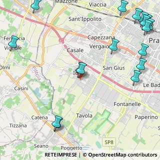 Mappa Via Trav. di Iolo, 59100 Prato PO, Italia (3.45167)