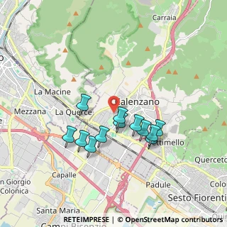 Mappa Via delle Scuderie, 50041 Calenzano FI, Italia (1.59583)