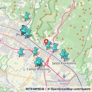 Mappa Via delle Scuderie, 50041 Calenzano FI, Italia (4.22625)