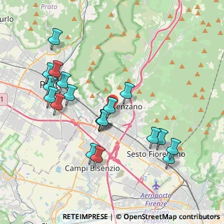 Mappa Via delle Scuderie, 50041 Calenzano FI, Italia (4.11105)