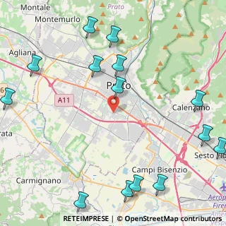 Mappa Via Fabio Fabiani, 59100 Prato PO, Italia (6.13857)