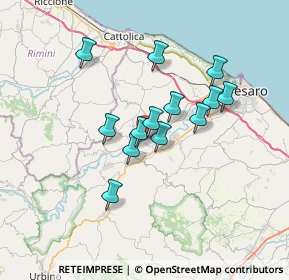 Mappa Via Alberto Giacometti, 61022 Vallefoglia PU, Italia (5.60462)