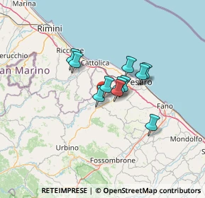 Mappa Via Alberto Giacometti, 61022 Vallefoglia PU, Italia (8.67455)