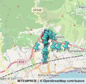 Mappa Piazza Garibaldi Gastaldi, 18018 Taggia IM, Italia (0.844)