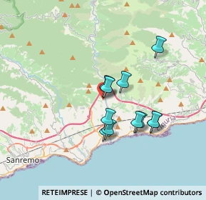 Mappa Piazza Garibaldi Gastaldi, 18018 Taggia IM, Italia (2.88818)