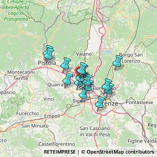 Mappa Via Alessandro Ferrarini, 59100 Prato PO, Italia (9.66133)