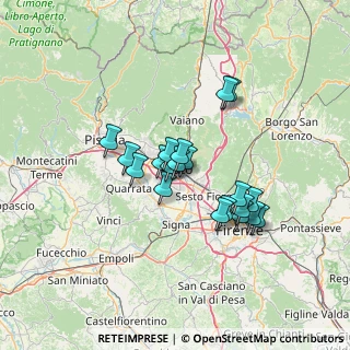Mappa Via Alessandro Ferrarini, 59100 Prato PO, Italia (10.8395)