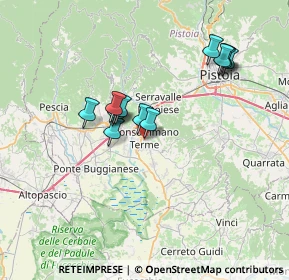 Mappa Via Trieste, 51015 Monsummano Terme PT, Italia (6.25615)