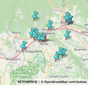Mappa Via Trieste, 51015 Monsummano Terme PT, Italia (7.07313)