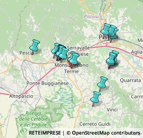 Mappa Via Trieste, 51015 Monsummano Terme PT, Italia (6.046)