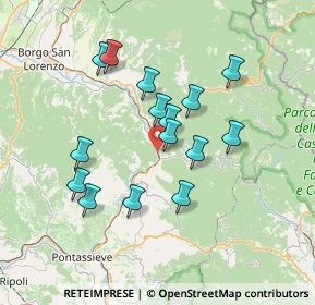 Mappa Via Forlivese, 50062 Dicomano FI, Italia (6.44)