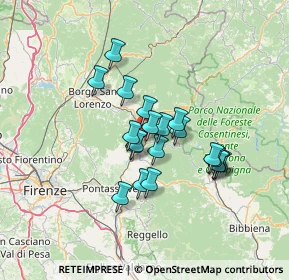 Mappa Via Forlivese, 50062 Dicomano FI, Italia (10.586)