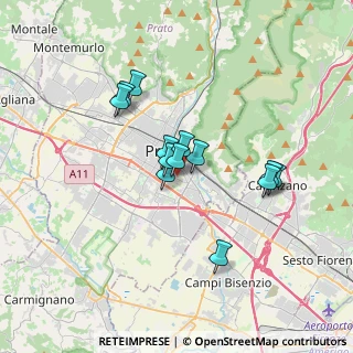 Mappa Via Agostino Ammannati, 59100 Prato PO, Italia (2.74462)